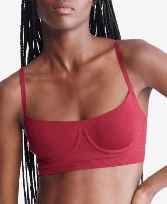 Calvin Klein Womens Bonded Flex Unlined Balconette Bralette - Black - S Product Image