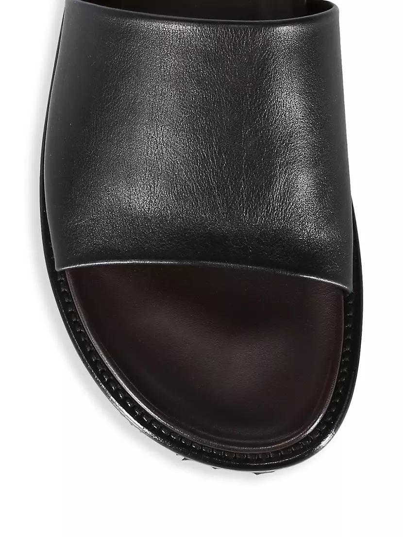 Palma Leather Slide Sandals Product Image