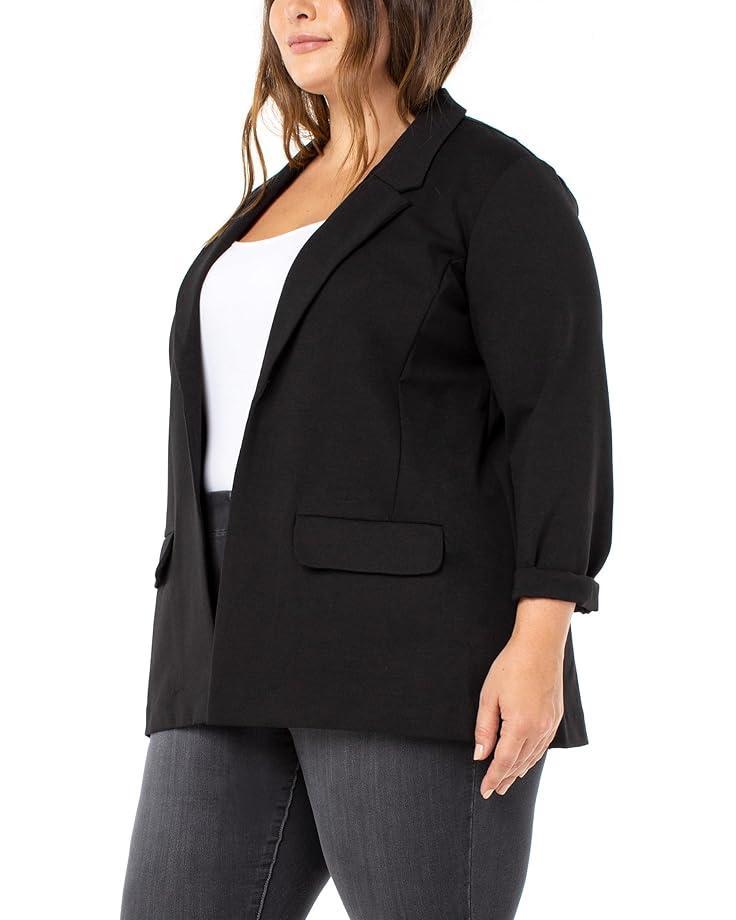Fitted Knit Blazer Product Image