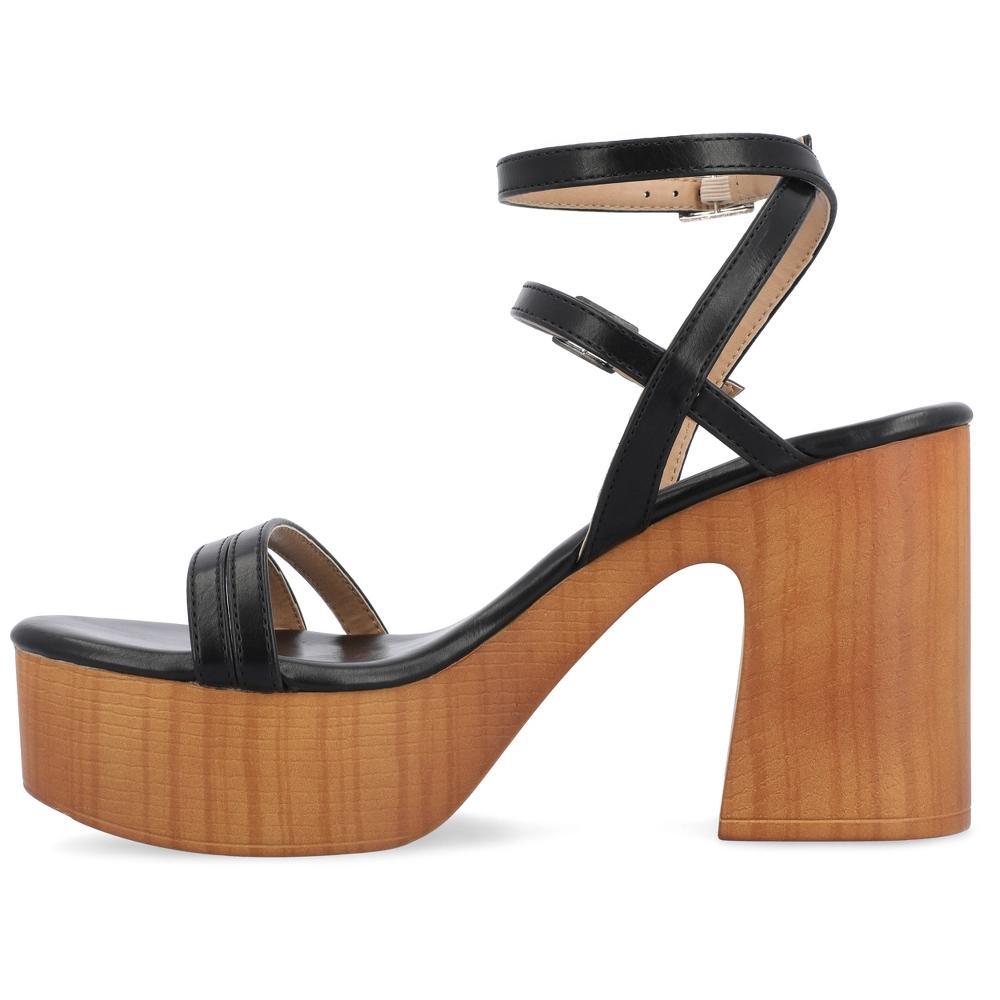 Journee Collection Womens Emerynn Tru Comfort Foam Platform Clog Multi Strap Sandals Product Image
