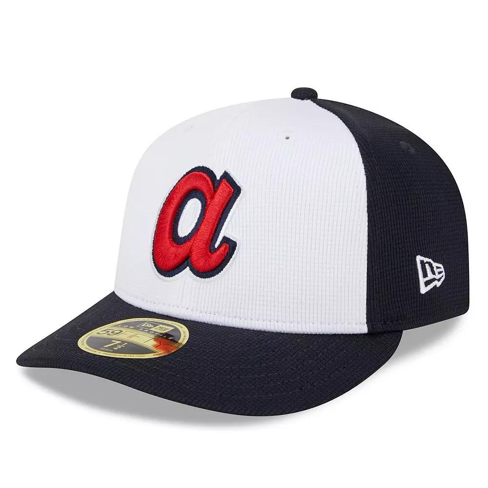 Men's New Era  White Atlanta Braves 2024 Batting Practice Low Profile 59FIFTY Fitted Hat, Size: 8 Product Image
