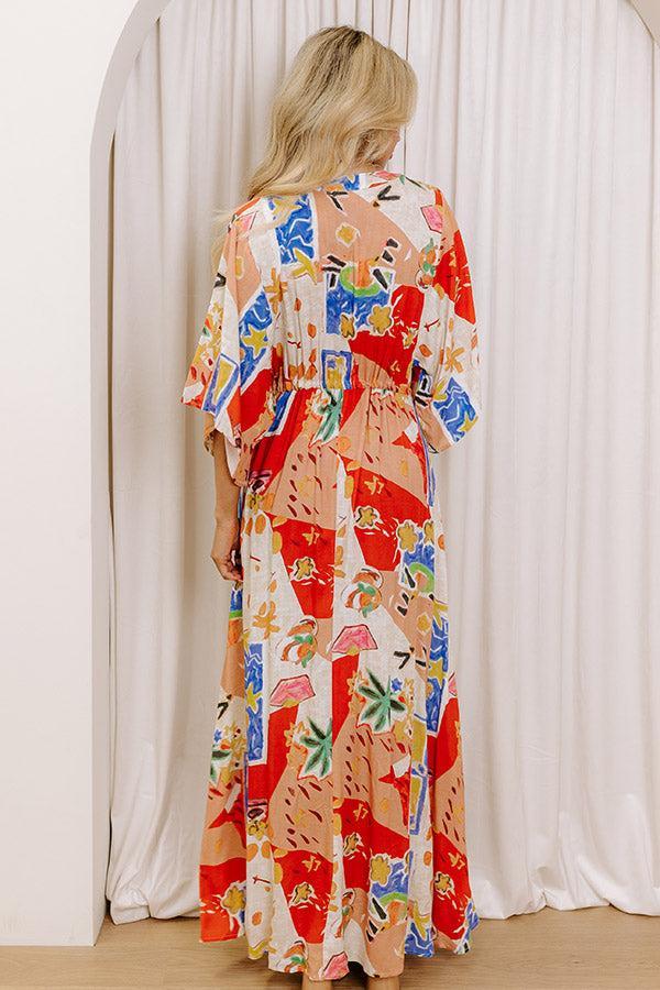 Vacay Mode Button Down Maxi Dress Product Image