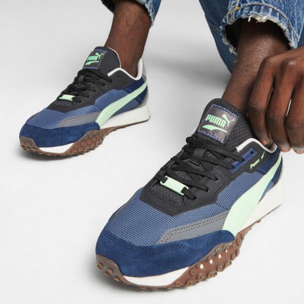 PUMA Blktop Rider Lithium Men's Sneakers in Inky Blue/Persian Blue Product Image
