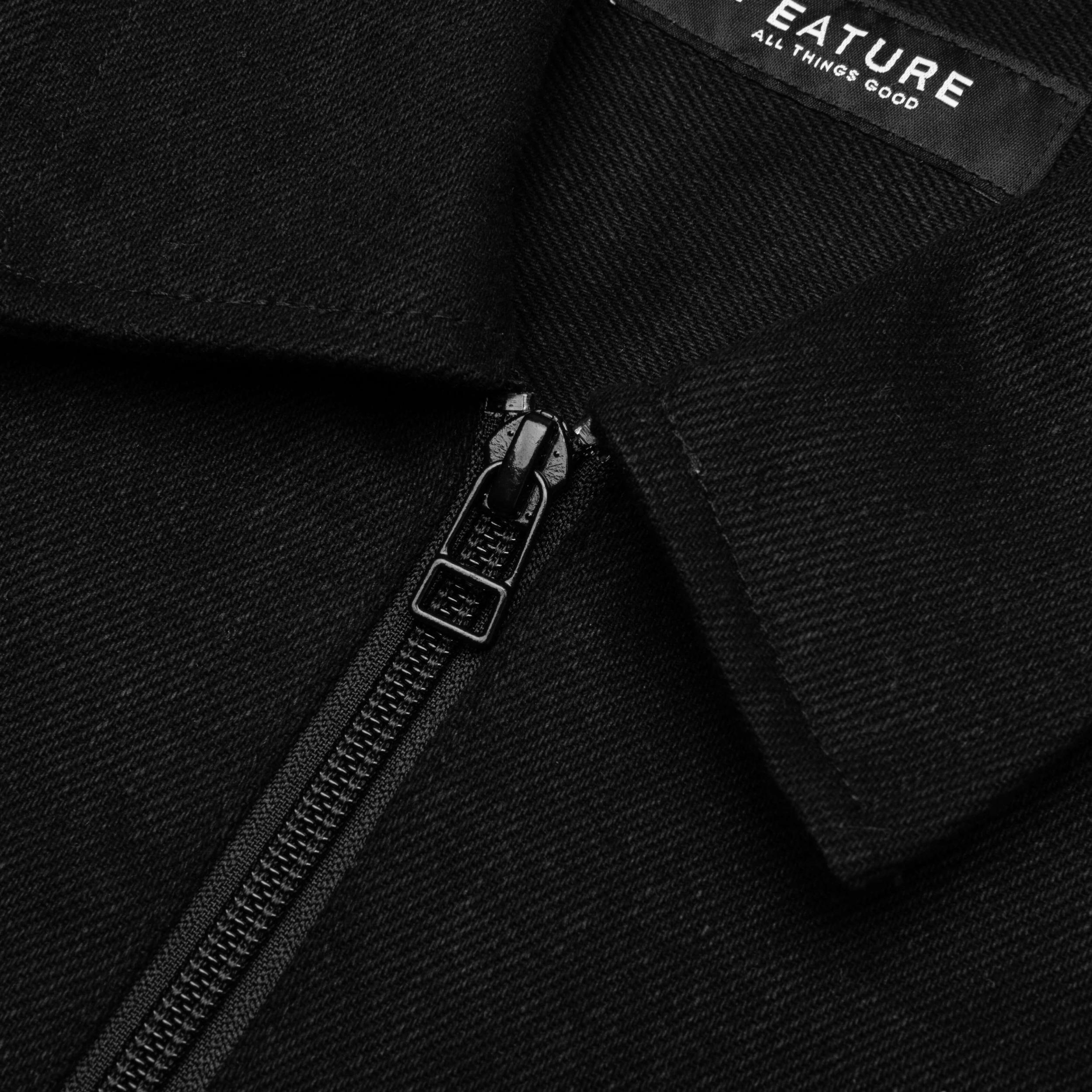 Smith 3/4 Zip Shirt - Black Male Product Image