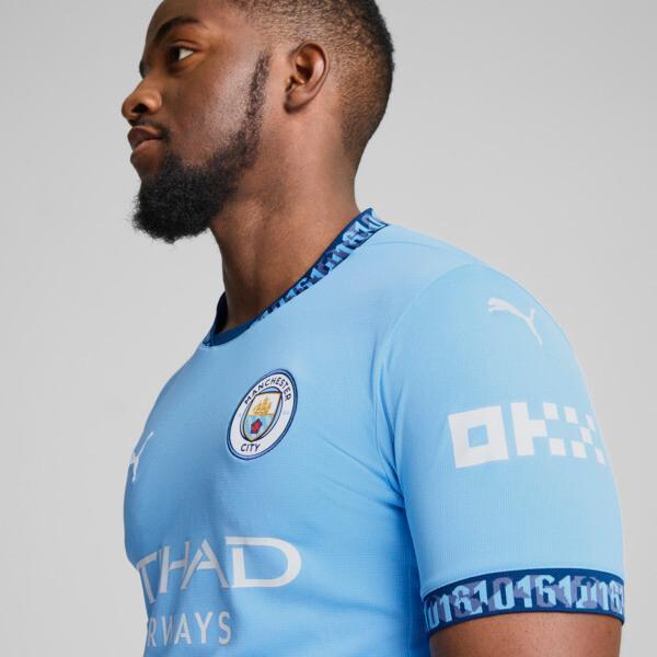 PUMA Manchester City 24/25 Men's Replica Home Soccer Jersey in Team Light Blue/Marine Blue Product Image
