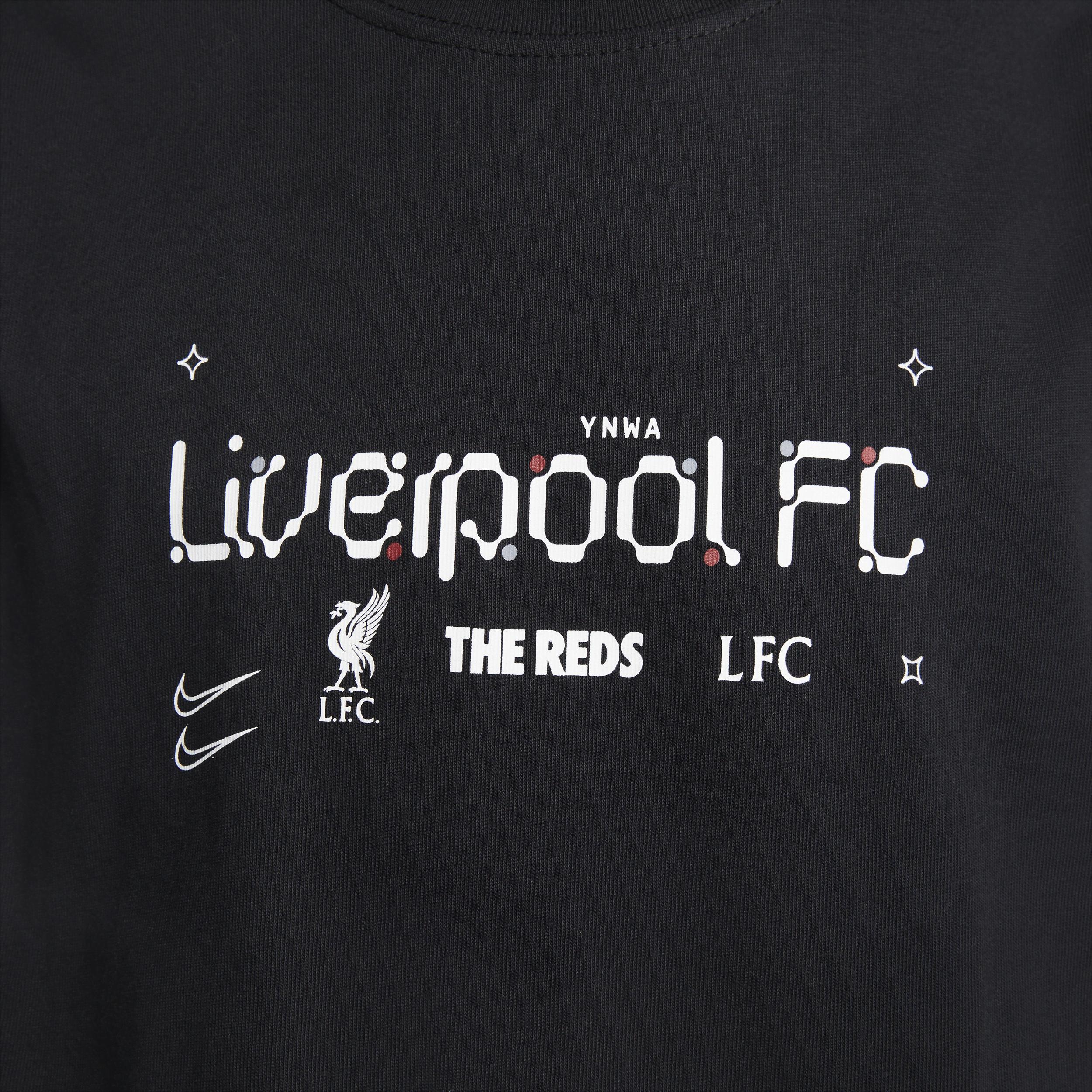 Mens Nike Black Liverpool Air Traffic T-Shirt Product Image