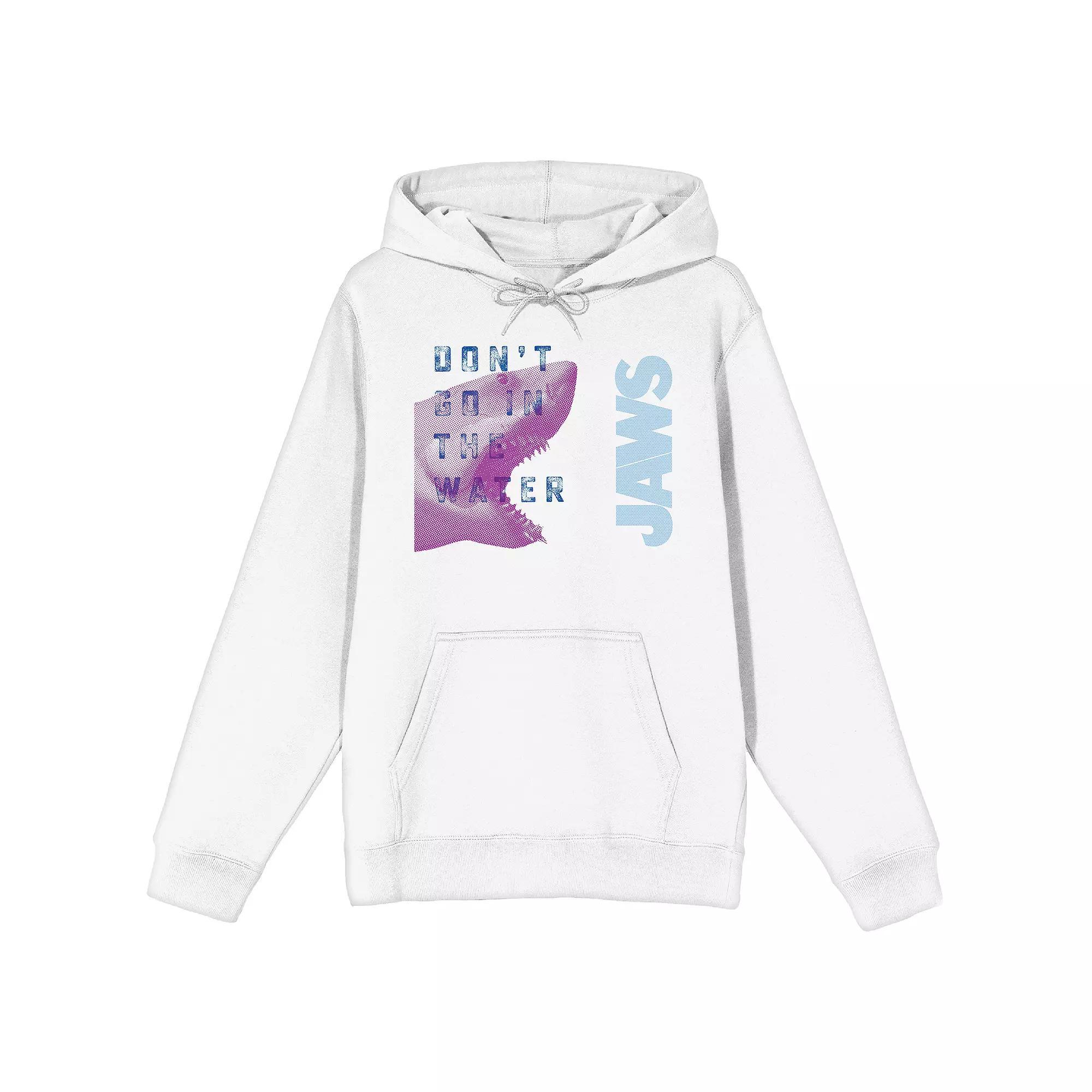 Men's Jaws Dont Go in the Water Hoodie, Size: Small, White Product Image