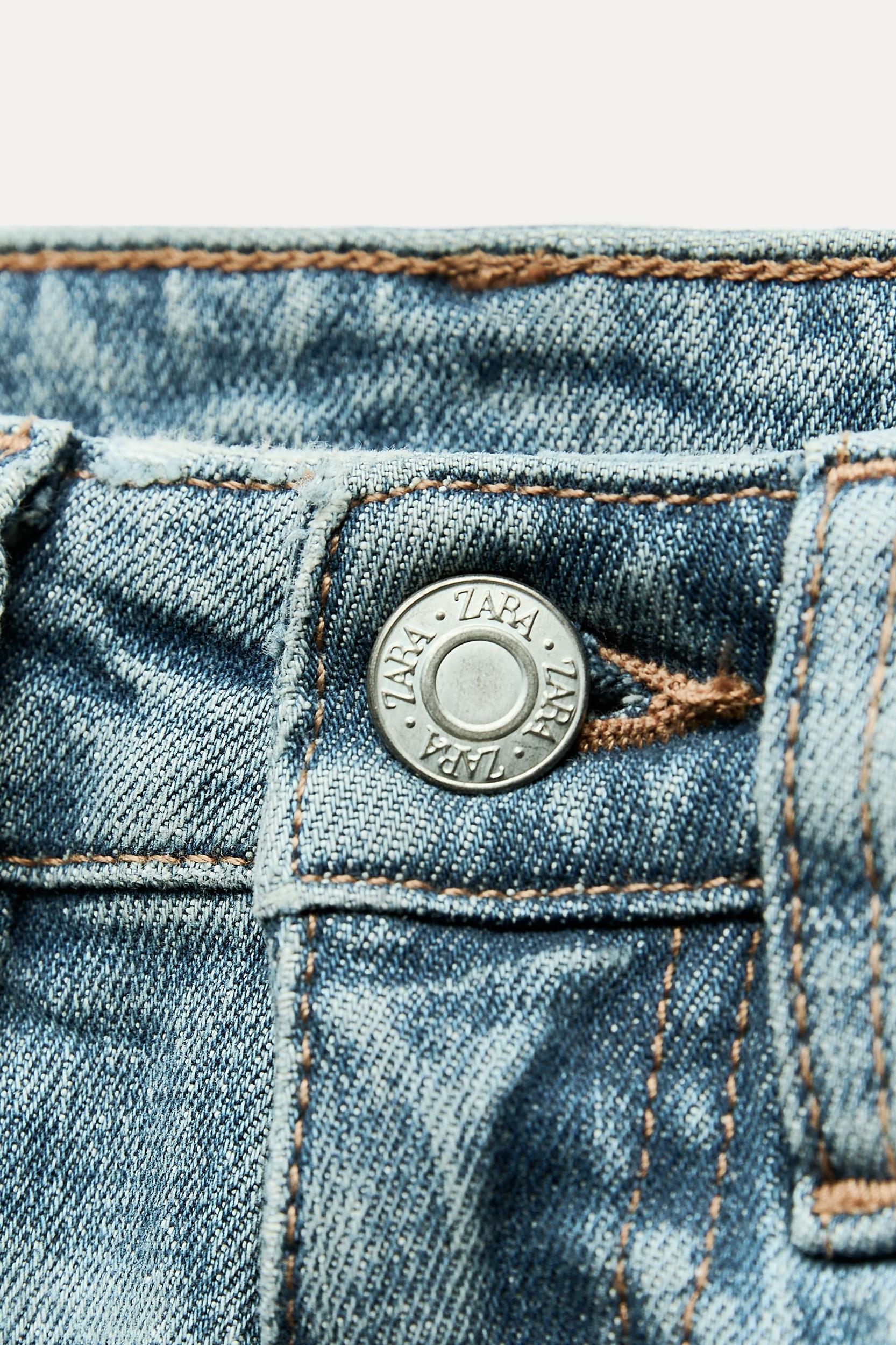 FLARED CROPPED HIGH WAIST TRF JEANS Product Image