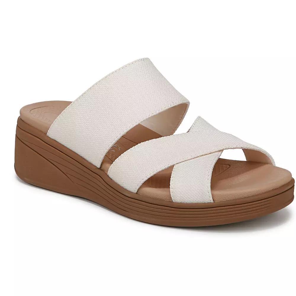 LifeStride Fiona Women's Strappy Wedge Sandals, Size: 11, Eggnog Product Image