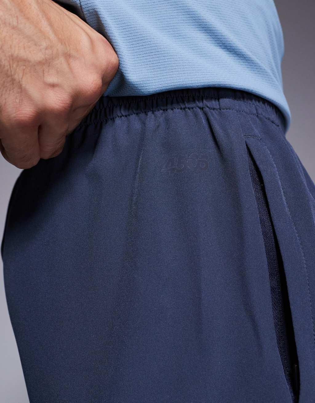 ASOS 4505 Icon 5-inch quick dry training shorts with zip pockets in dark navy Product Image