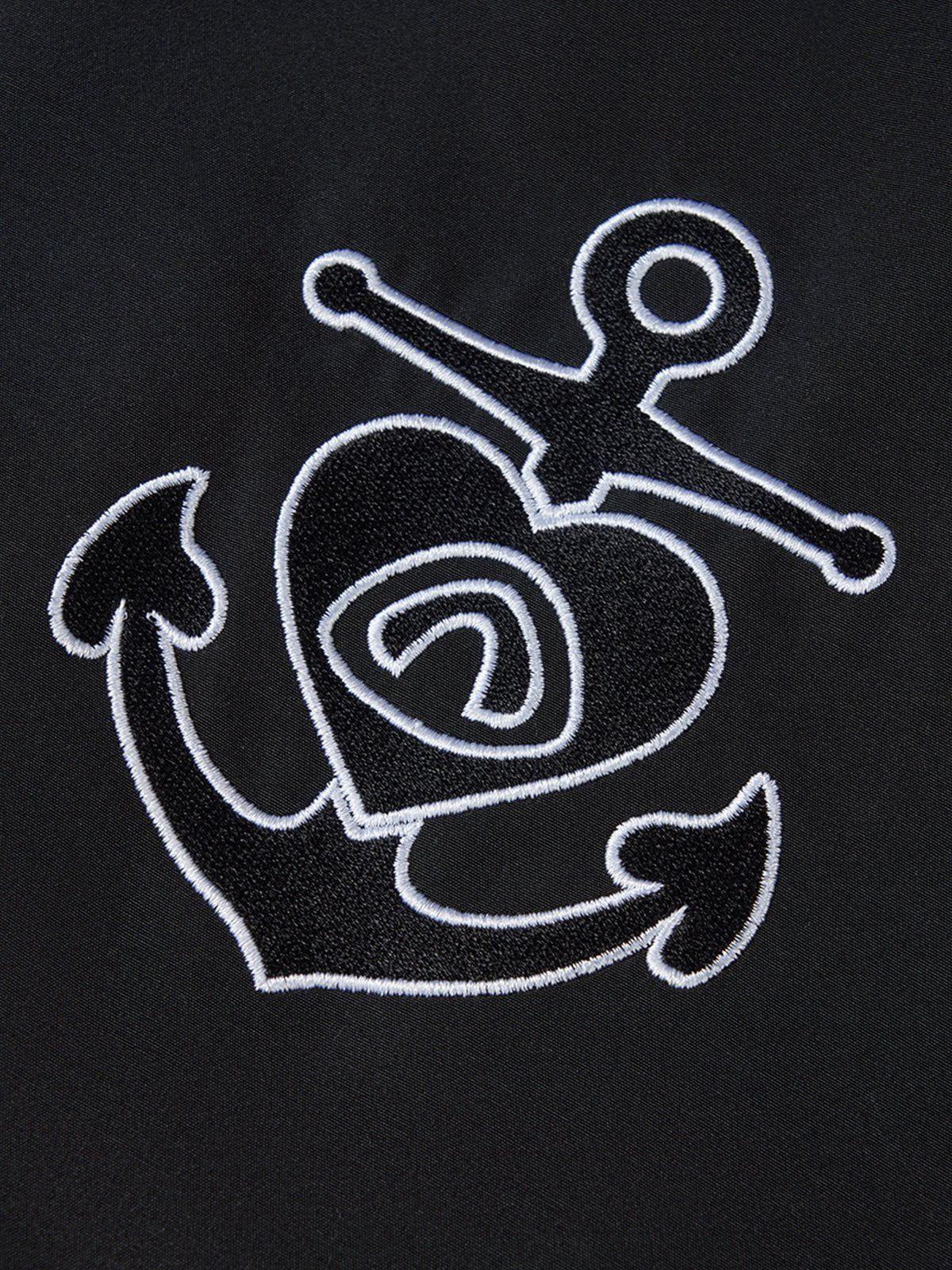 Aelfric Eden Embroidery Ship Anchor Bomber Jacket Product Image