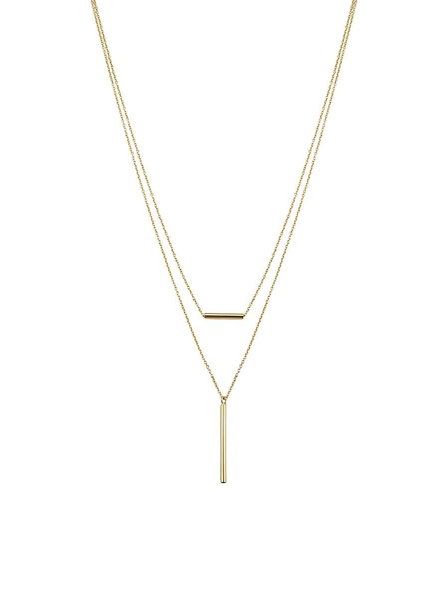 Womens 14K Yellow Gold Vicenza Layered Necklace Product Image