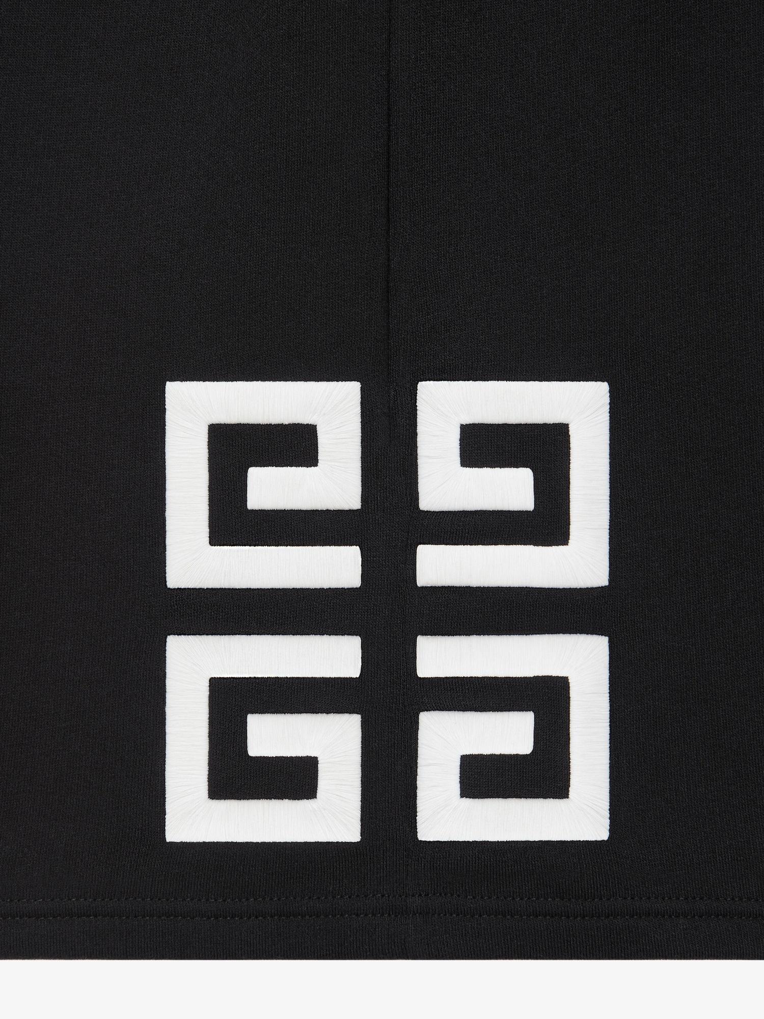 GIVENCHY 4G bermuda shorts in fleece - black Product Image