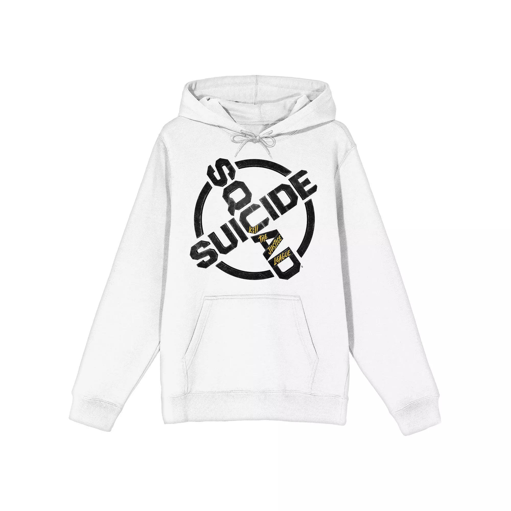 Men's DC Comics Suicide Squad Game Logo Graphic Hoodie, Size: Medium, White Product Image