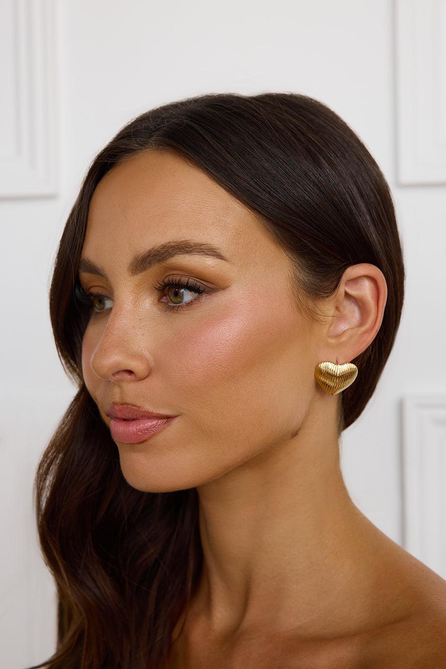 Lots Of Love Earrings Gold Product Image