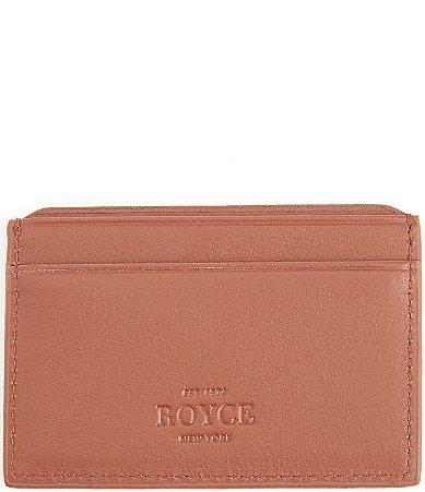 Womens RFID-Blocking Leather Card Case Product Image