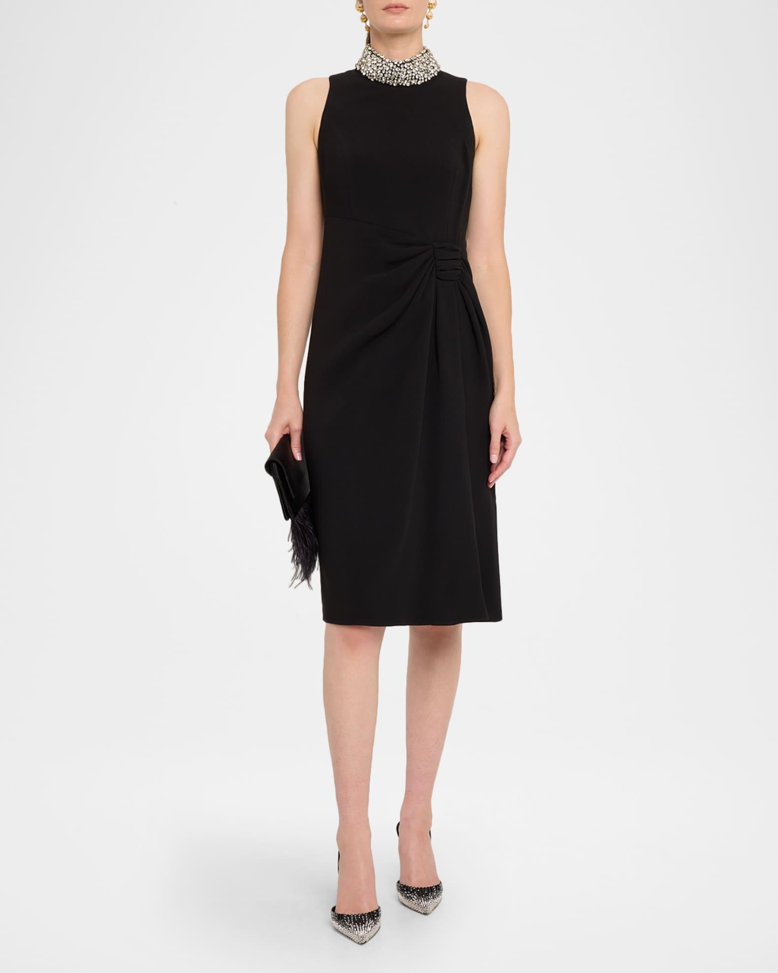 Draped Rhinestone-Embellished Dress Product Image