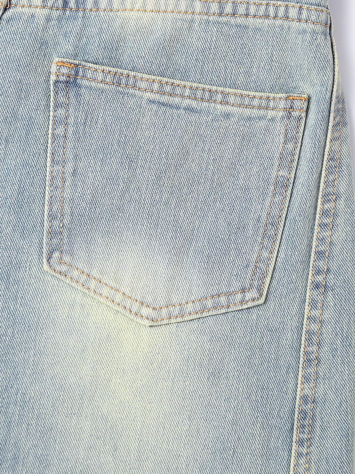 Aelfric Eden Washed Cuffed Baggy Jeans Product Image