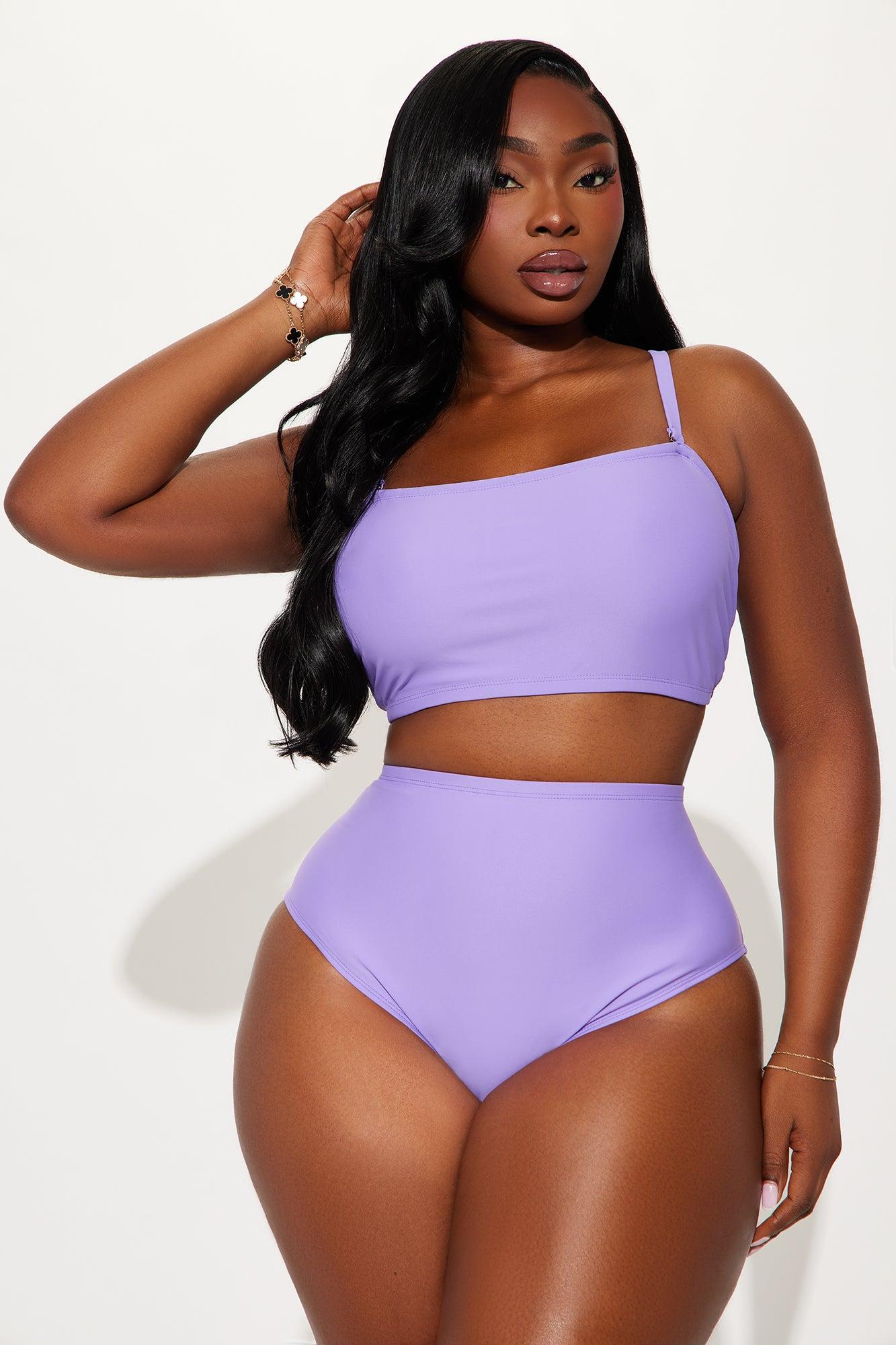 Maui Mix And Match Bandeau Bikini Top - Purple Product Image