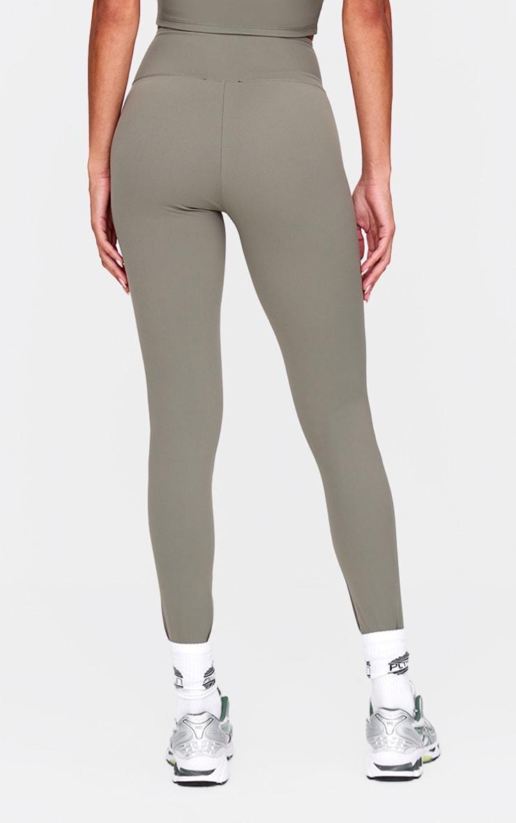 Olive Sculpt Wrap Waist Gym Leggings Product Image