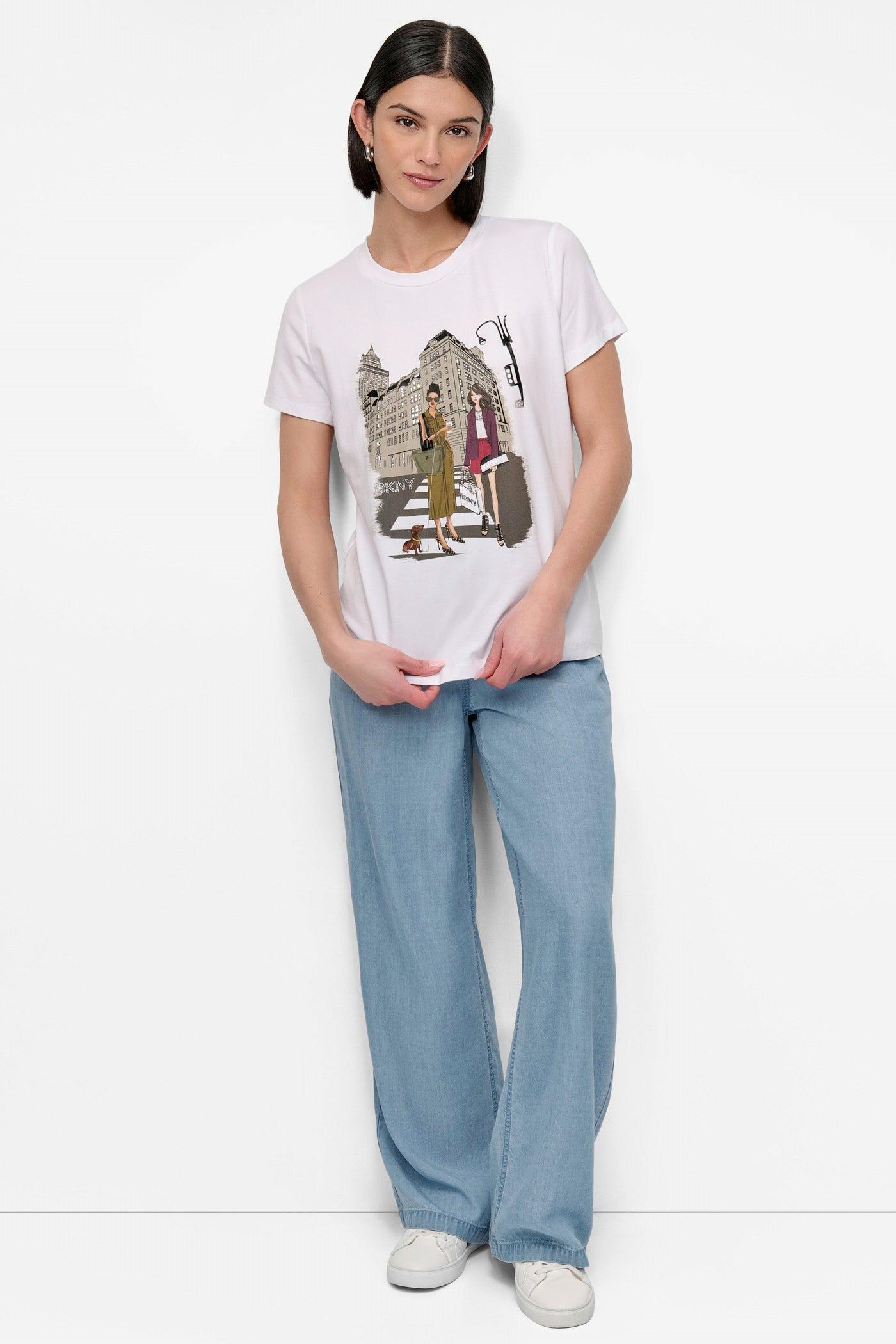 FIFTH AVE EMBELLISHED GRAPHIC TEE Product Image