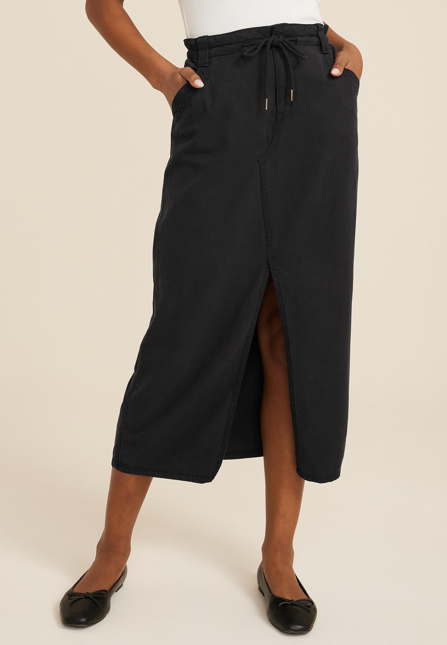 Maurices Womens High Rise Utility Maxi Skirt Size 8 Product Image