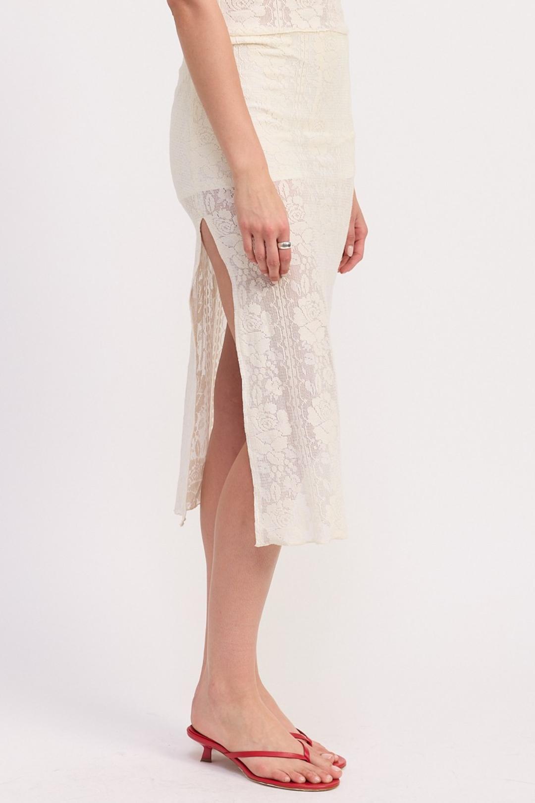 Lace Roses Maxi Skirt Product Image