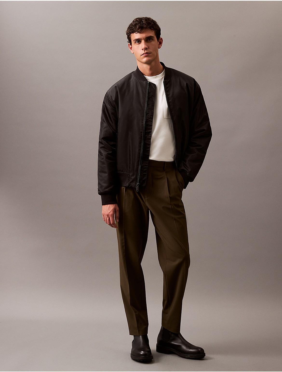 Calvin Klein Men's Soft Pleat Tailored Trouser - Blue - 33 Product Image