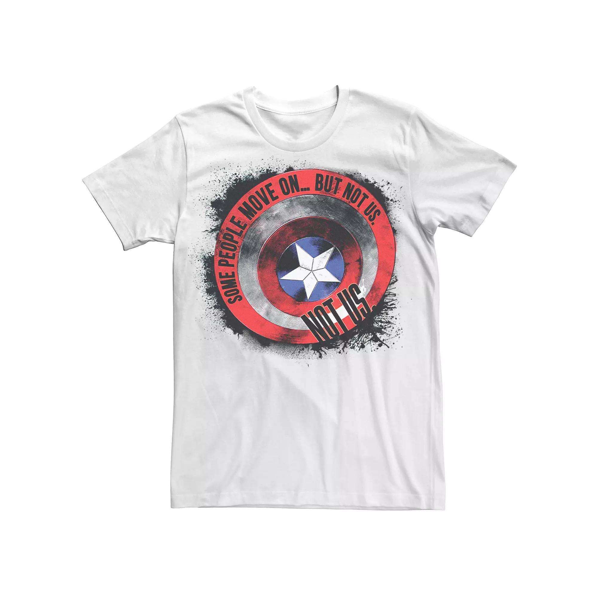 Mens Marvel Avengers: Endgame Captain America Shield Not Us Tee Product Image