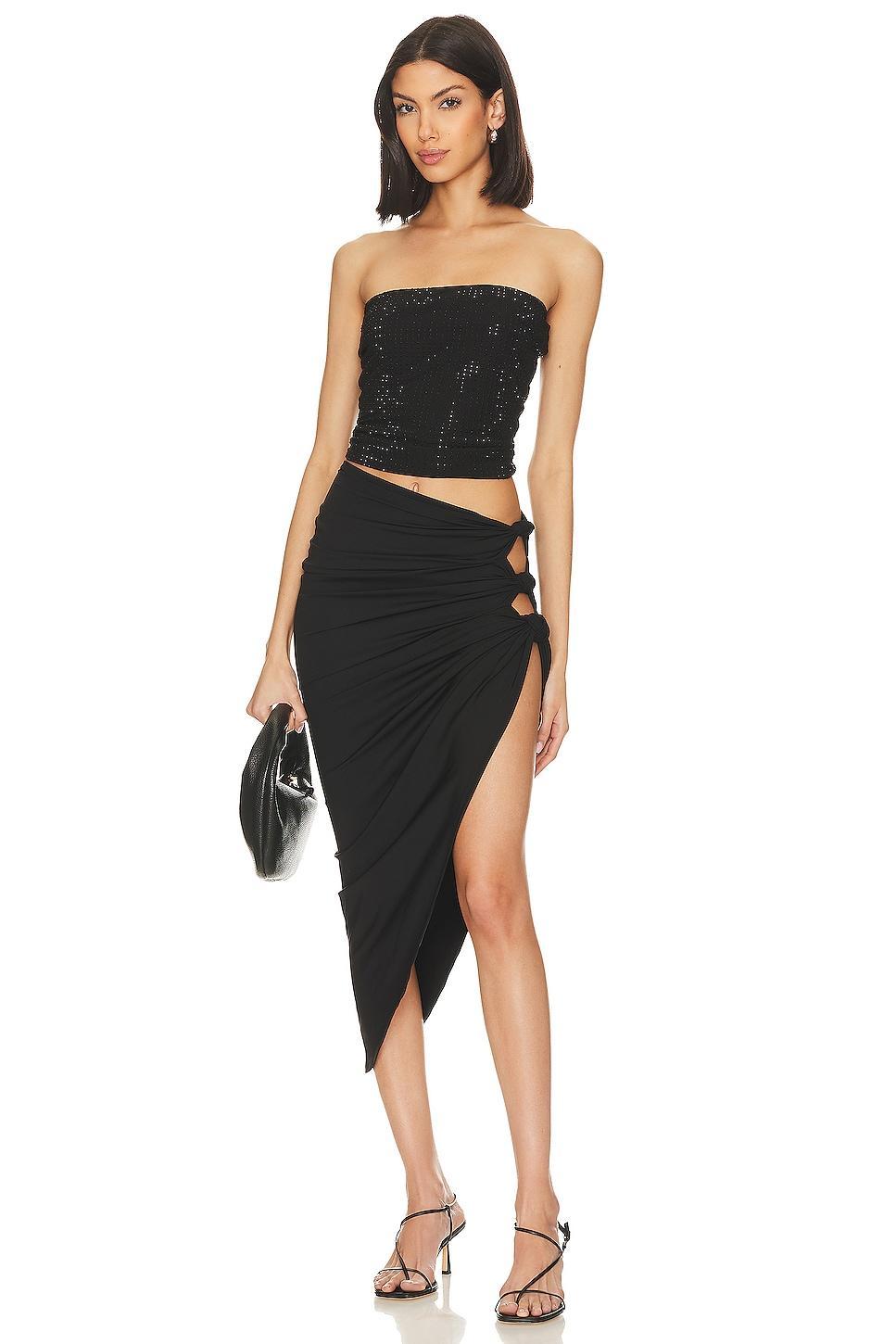 Ruched Knot Skirt OW Collection Product Image