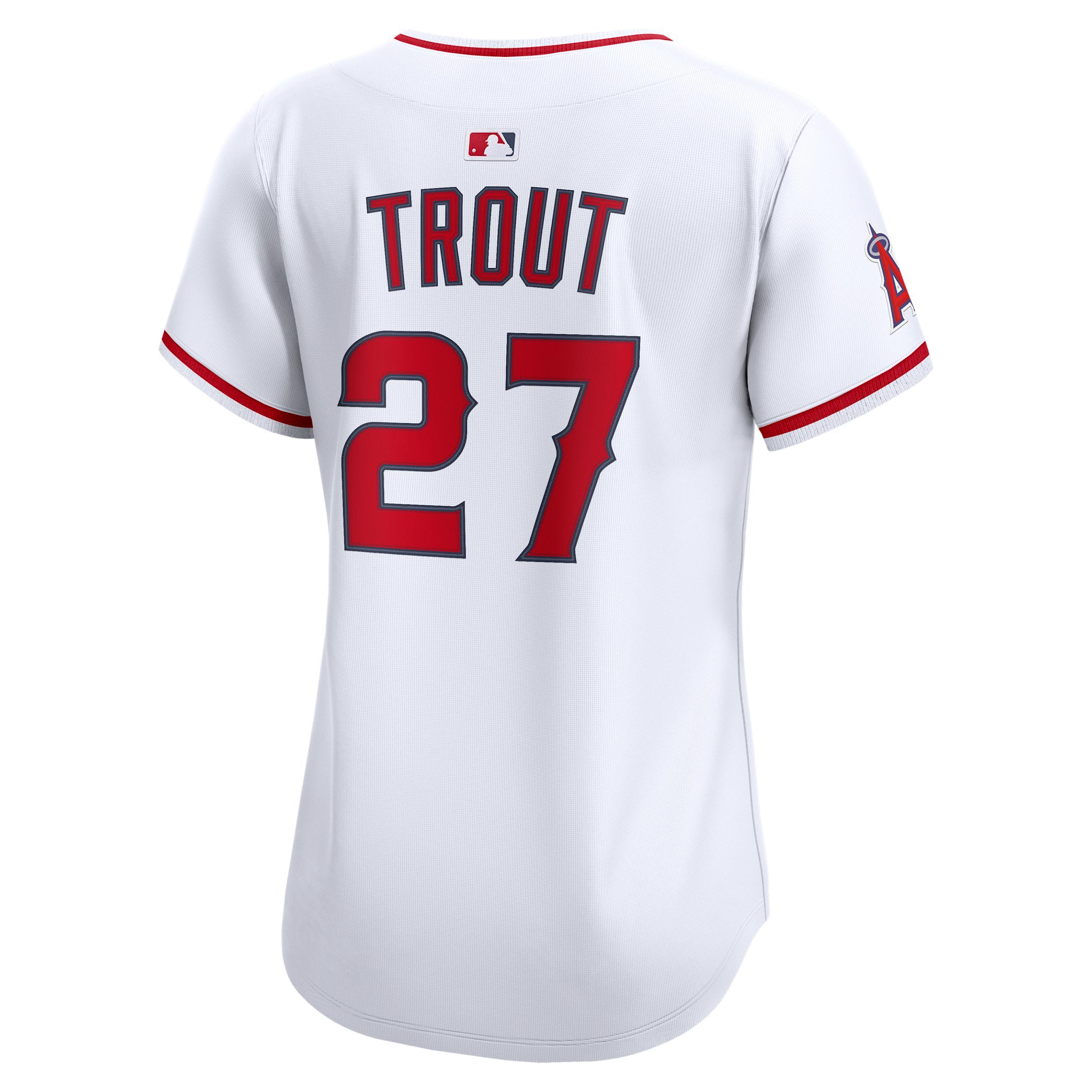 Mike Trout Los Angeles Angels Womenâs Nike Women's Dri-FIT ADV MLB Limited Jersey Product Image