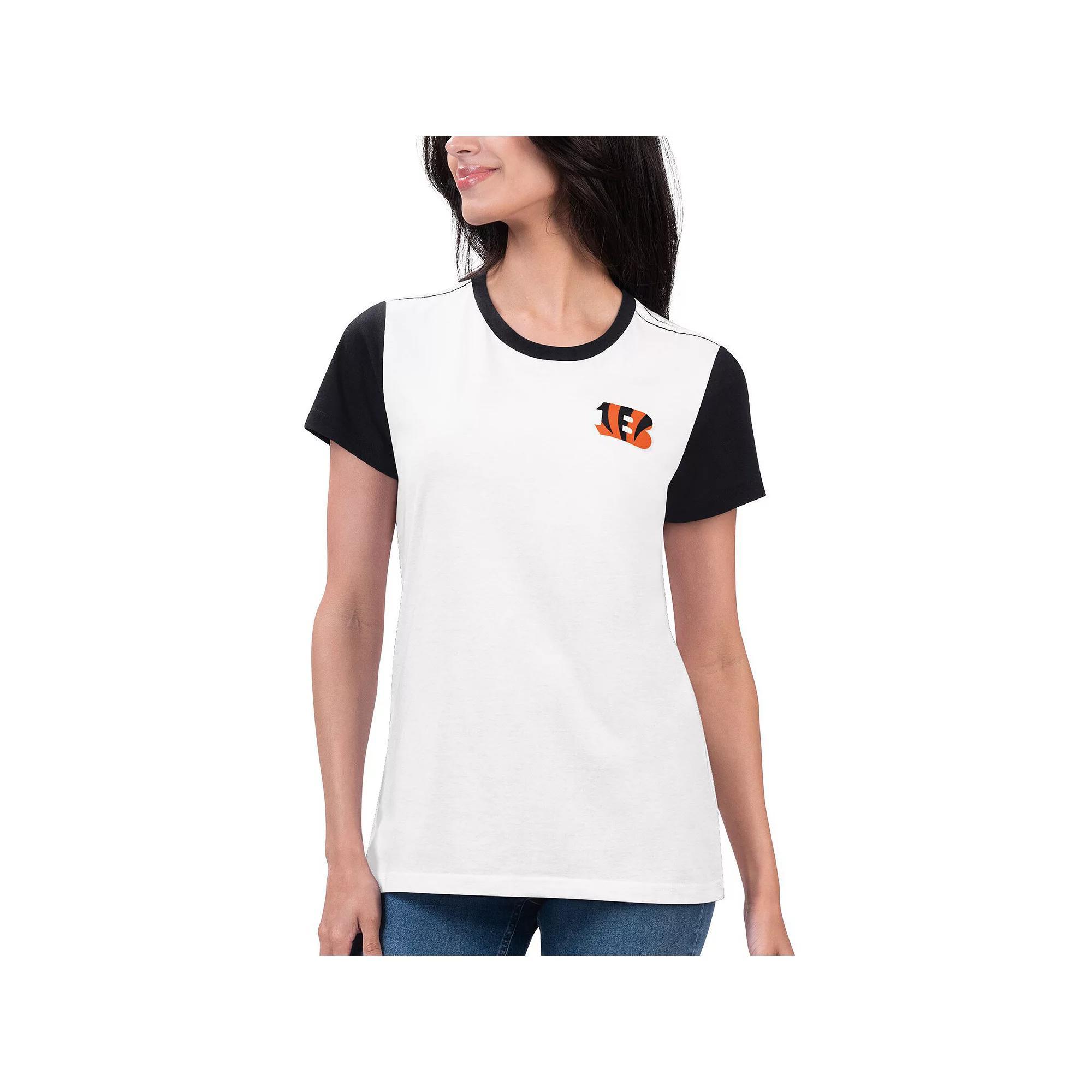 Women's G-III 4Her by Carl Banks White/Black Las Vegas Raiders Fashion Illustration T-Shirt, Size: Large, Lvr White Product Image