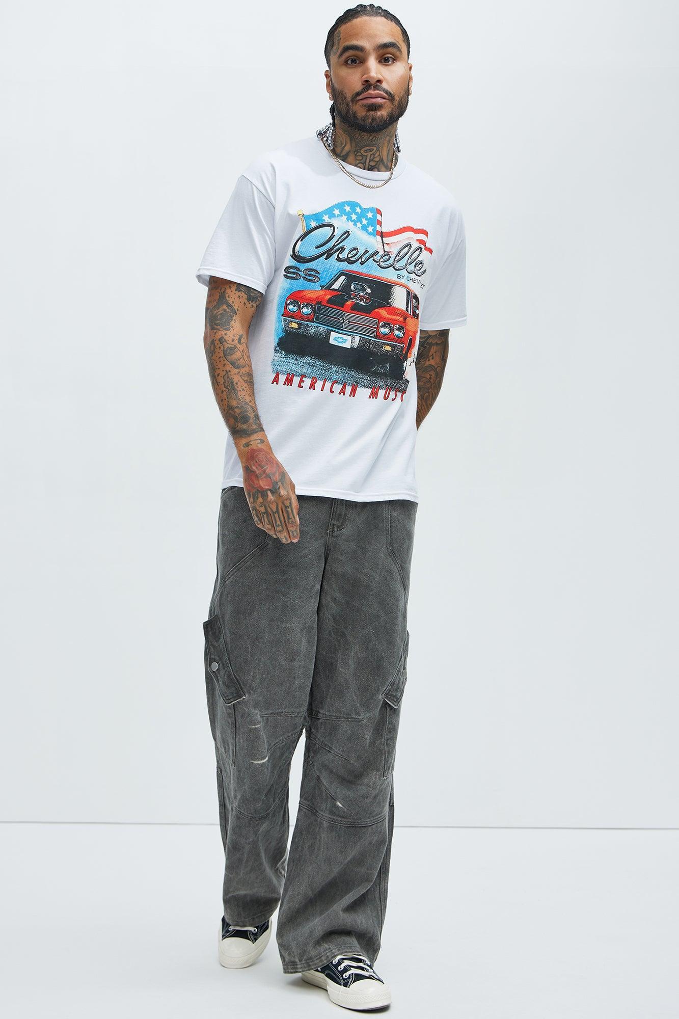 Chevy Chevelle American Muscle Short Sleeve Tee - White Product Image