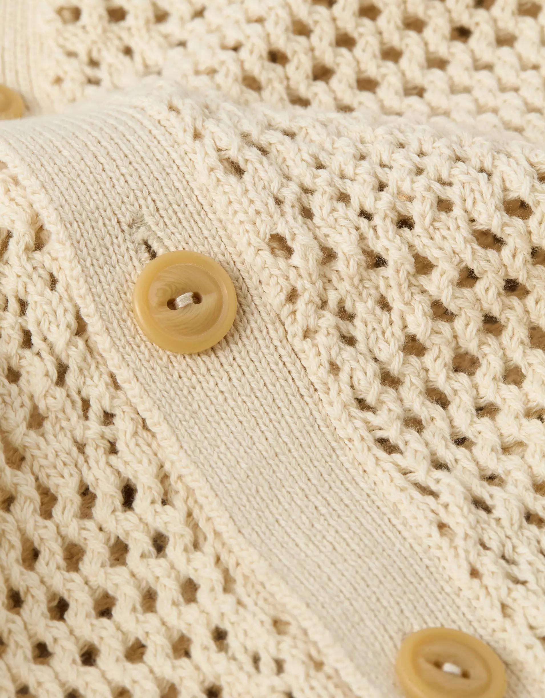 AE V-Neck Crochet Cardigan Product Image