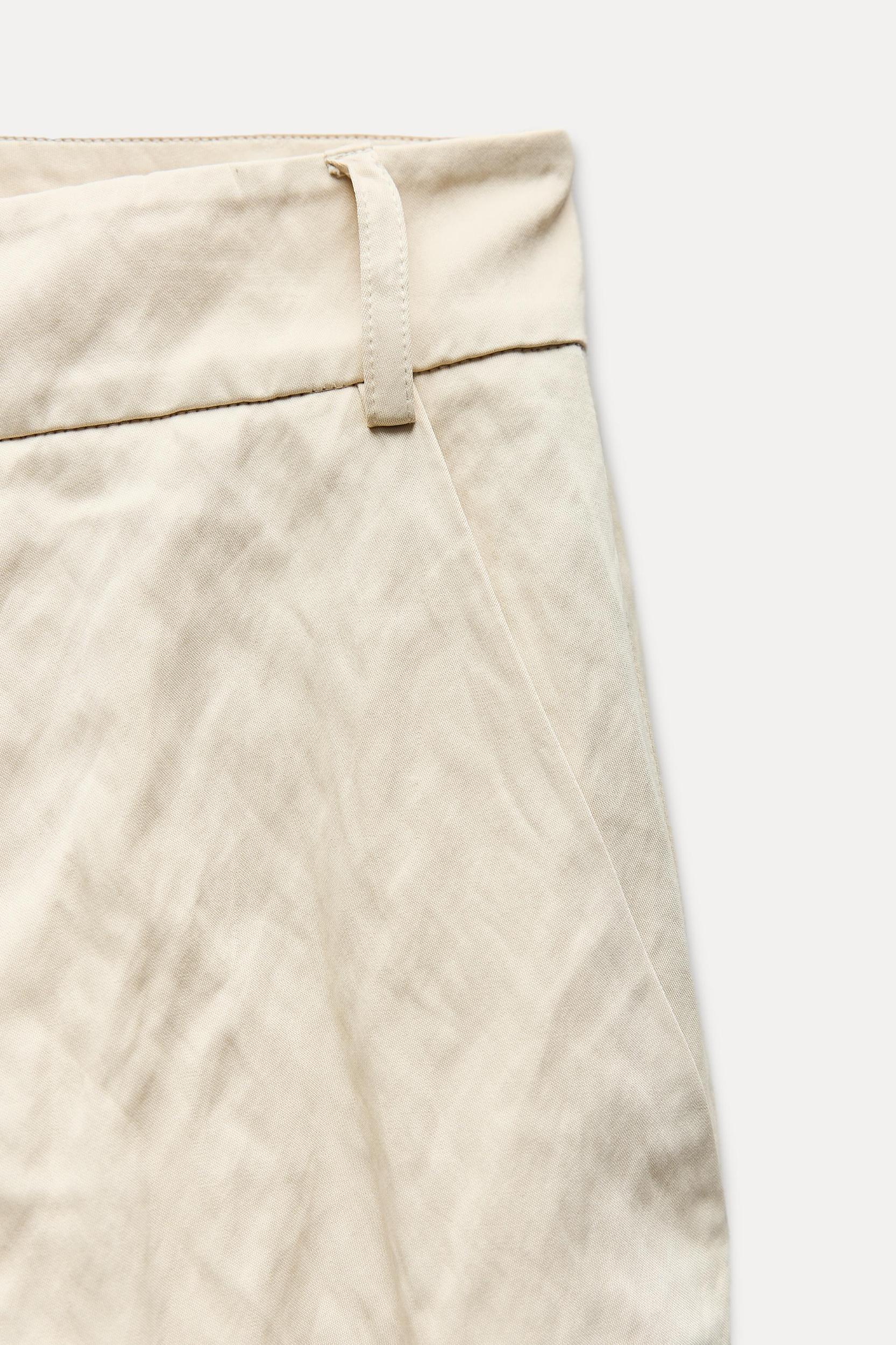 WRINKLED STRAIGHT PANTS ZW COLLECTION Product Image