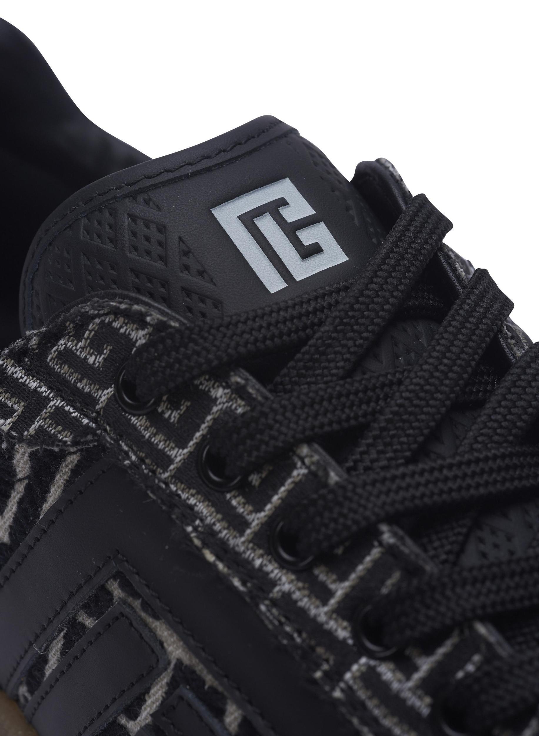 Balmain Swan trainers in PB Labyrinth jacquard Product Image