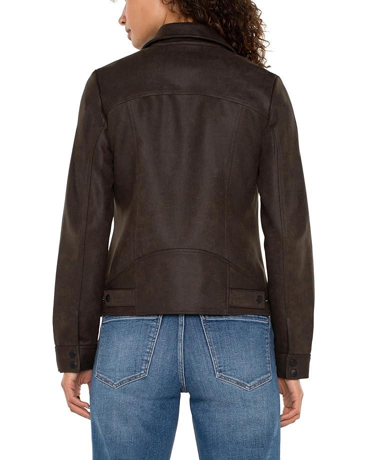 Women's Liverpool Los Angeles Moto Jacket Faux Leather Product Image