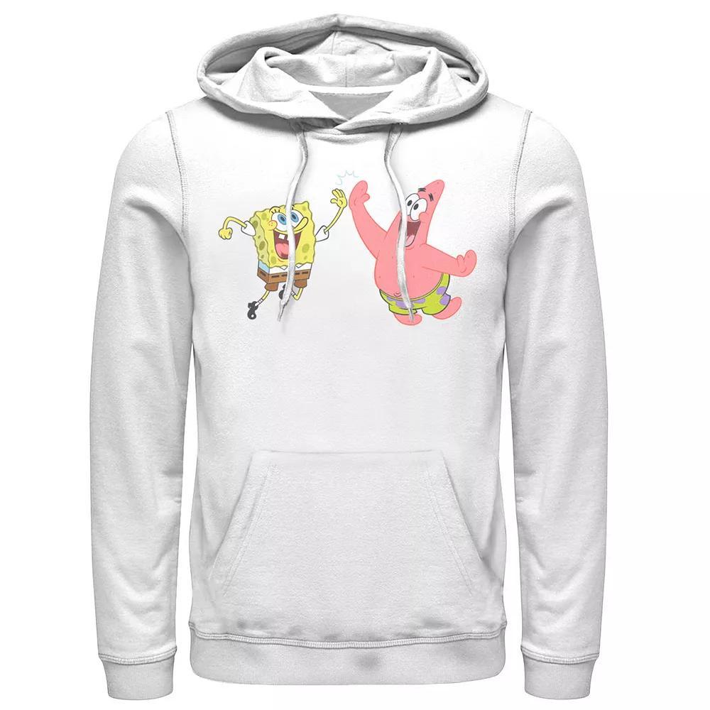Men's SpongeBob Patrick High Five Hoodie, Size: Medium, White Product Image