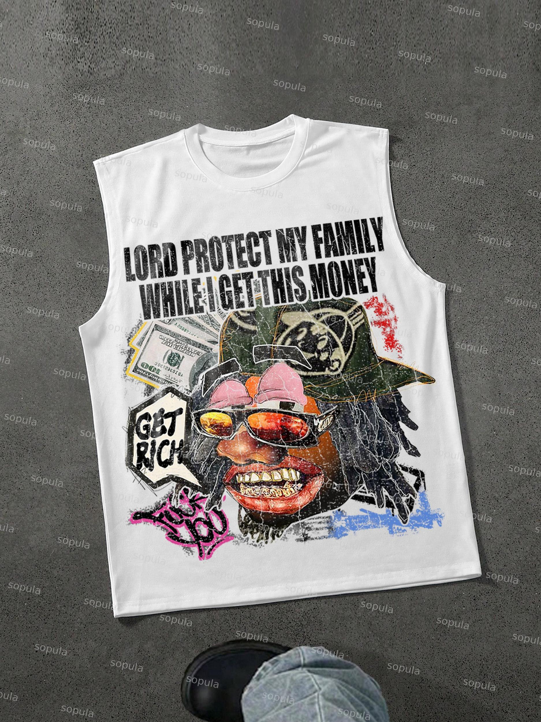 Get Rich Abstract Portrait Print Tank Top Product Image