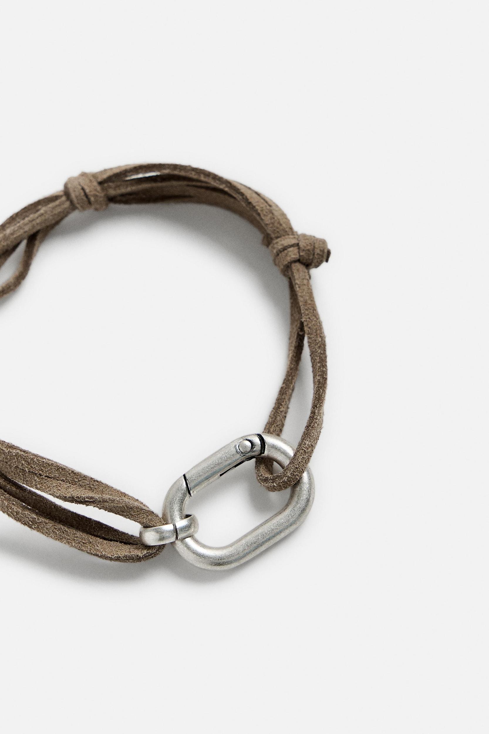 FAUX LEATHER COMBINATION BRACELET Product Image