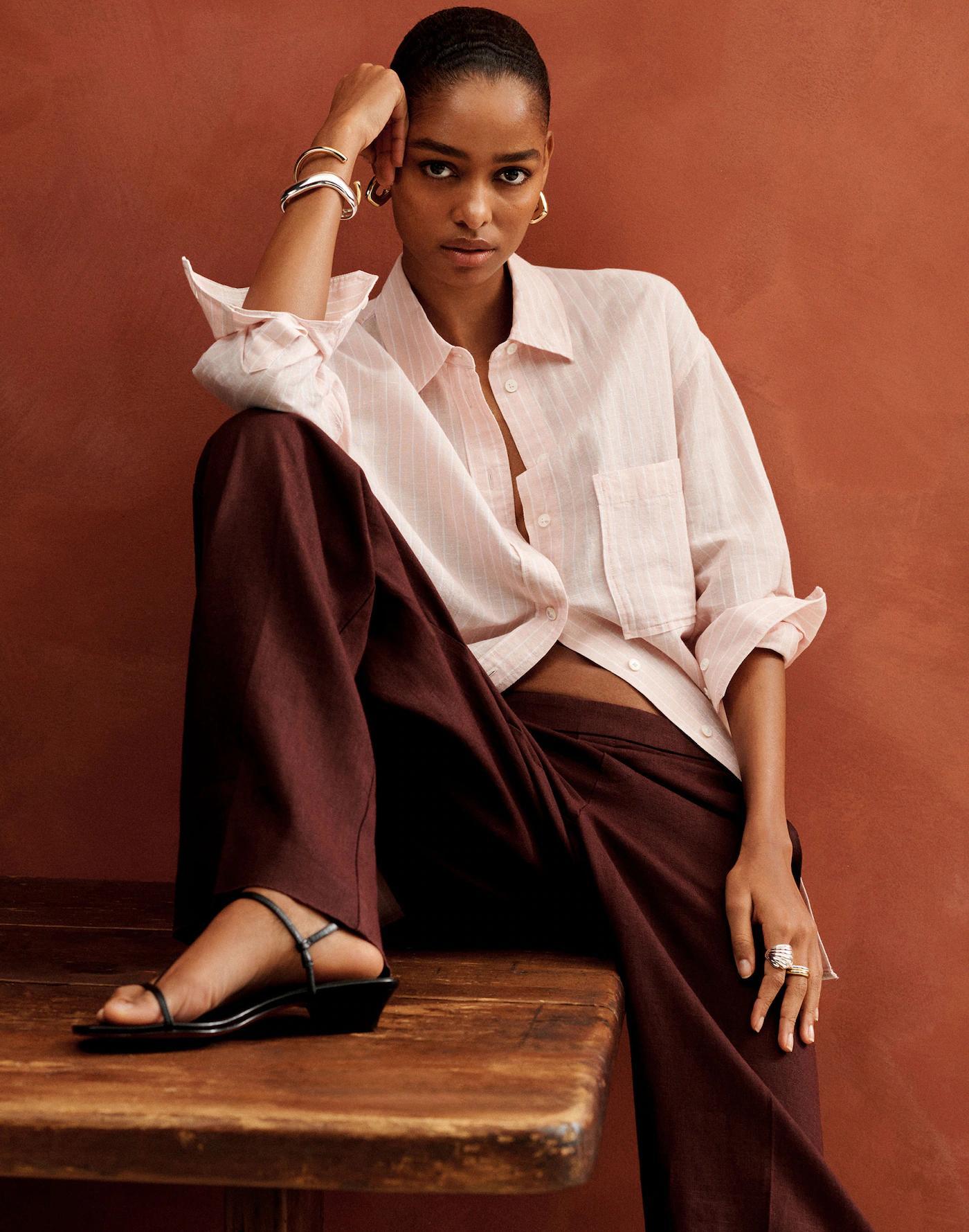 Oversized Button-Up Shirt Product Image