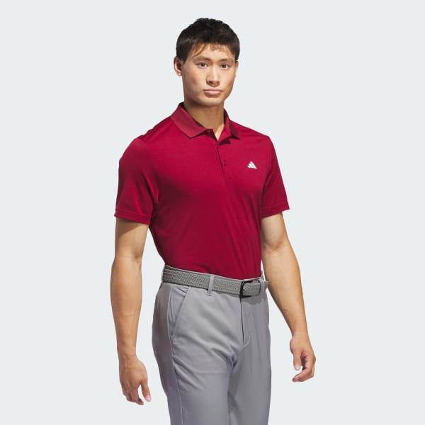 Mens adidas Adi Performance Golf Polo Shirt Collegiate Red Product Image