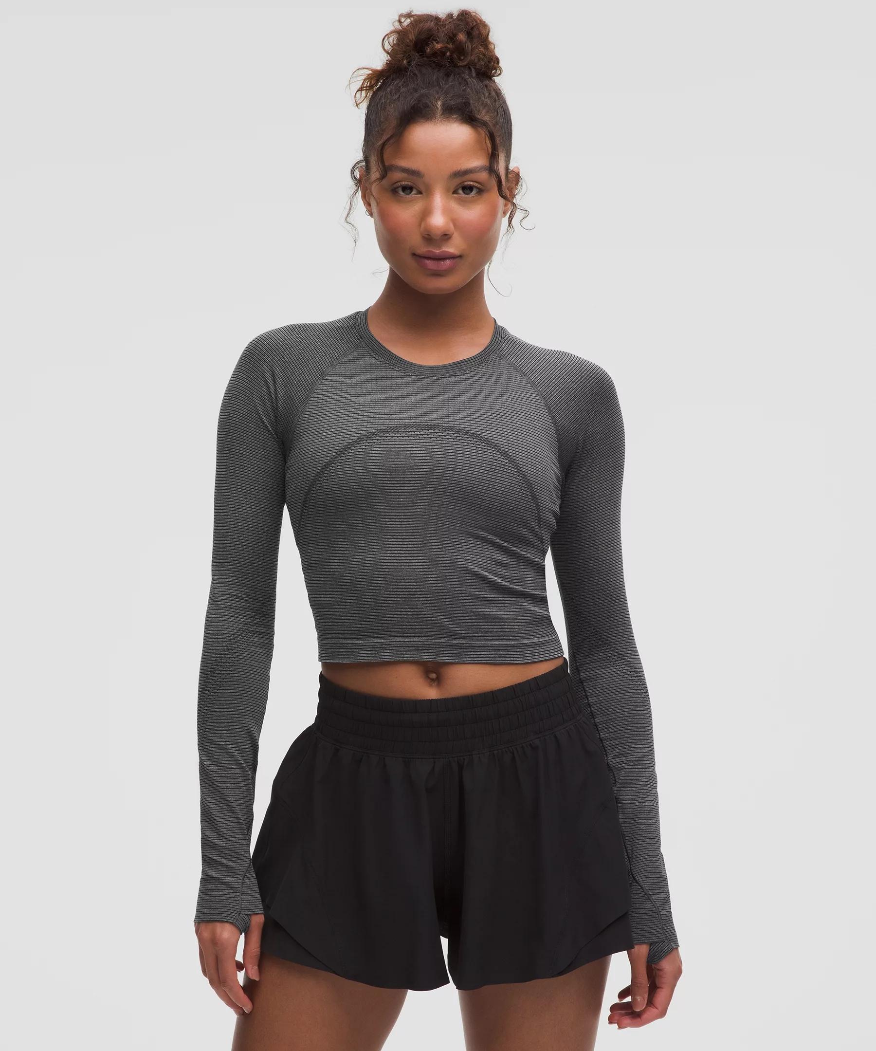 Swiftly Tech Cropped Long-Sleeve Shirt 2.0 Product Image