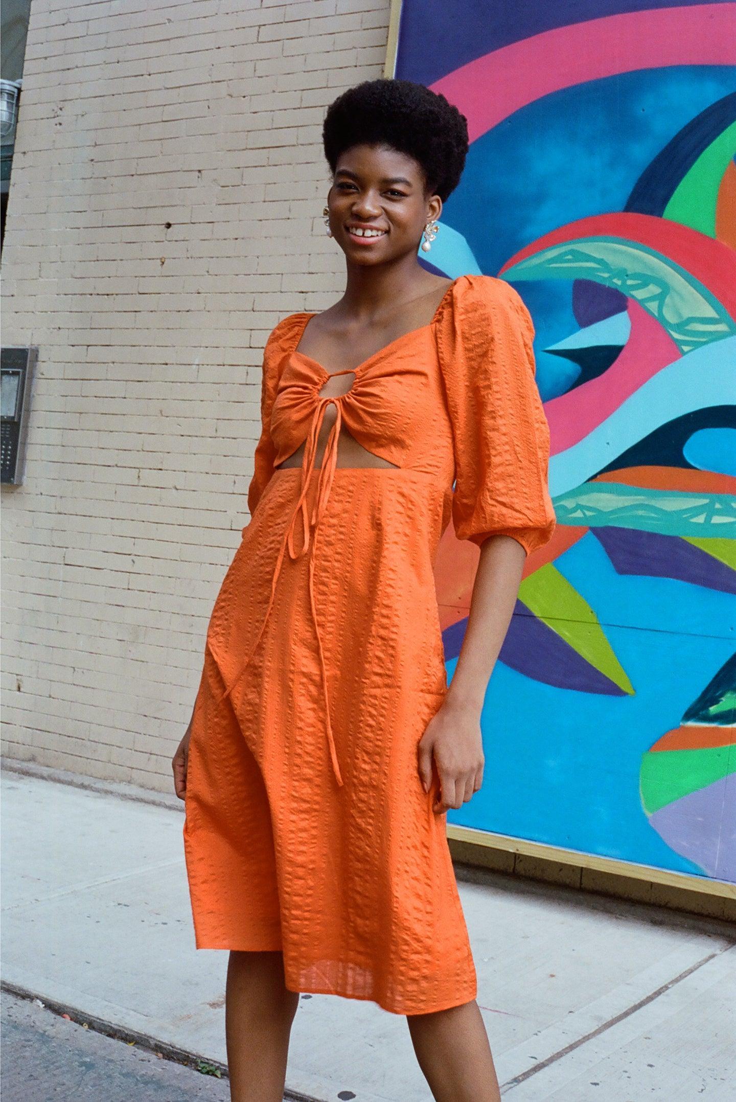 Jules Midi Dress - Turmeric Product Image