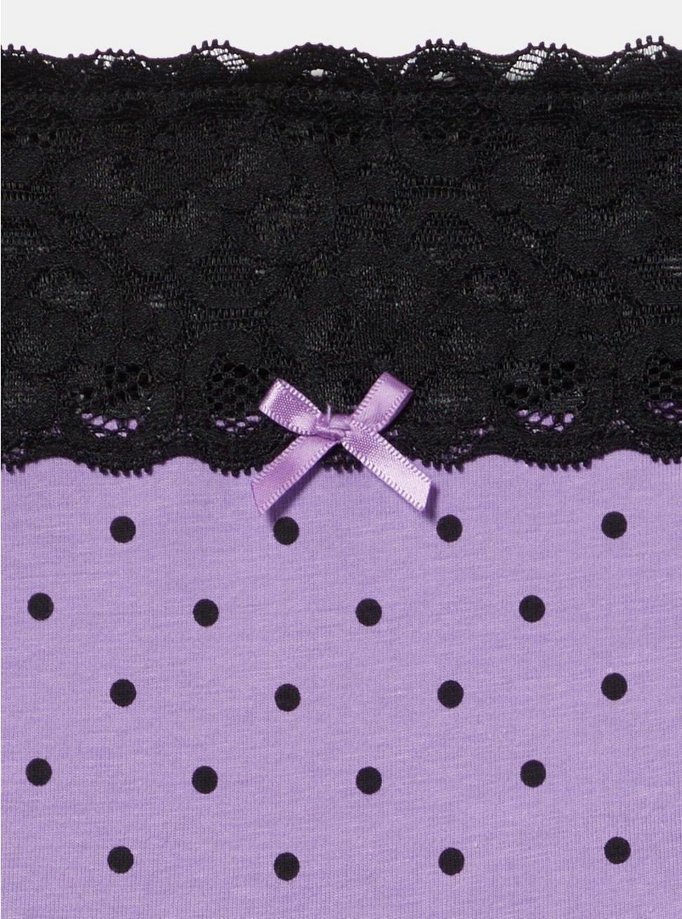 Mid-Rise Hipster Lace Trim Panty Product Image