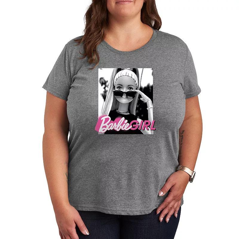 Plus Barbie Girl Sunglasses Graphic Tee, Womens Product Image