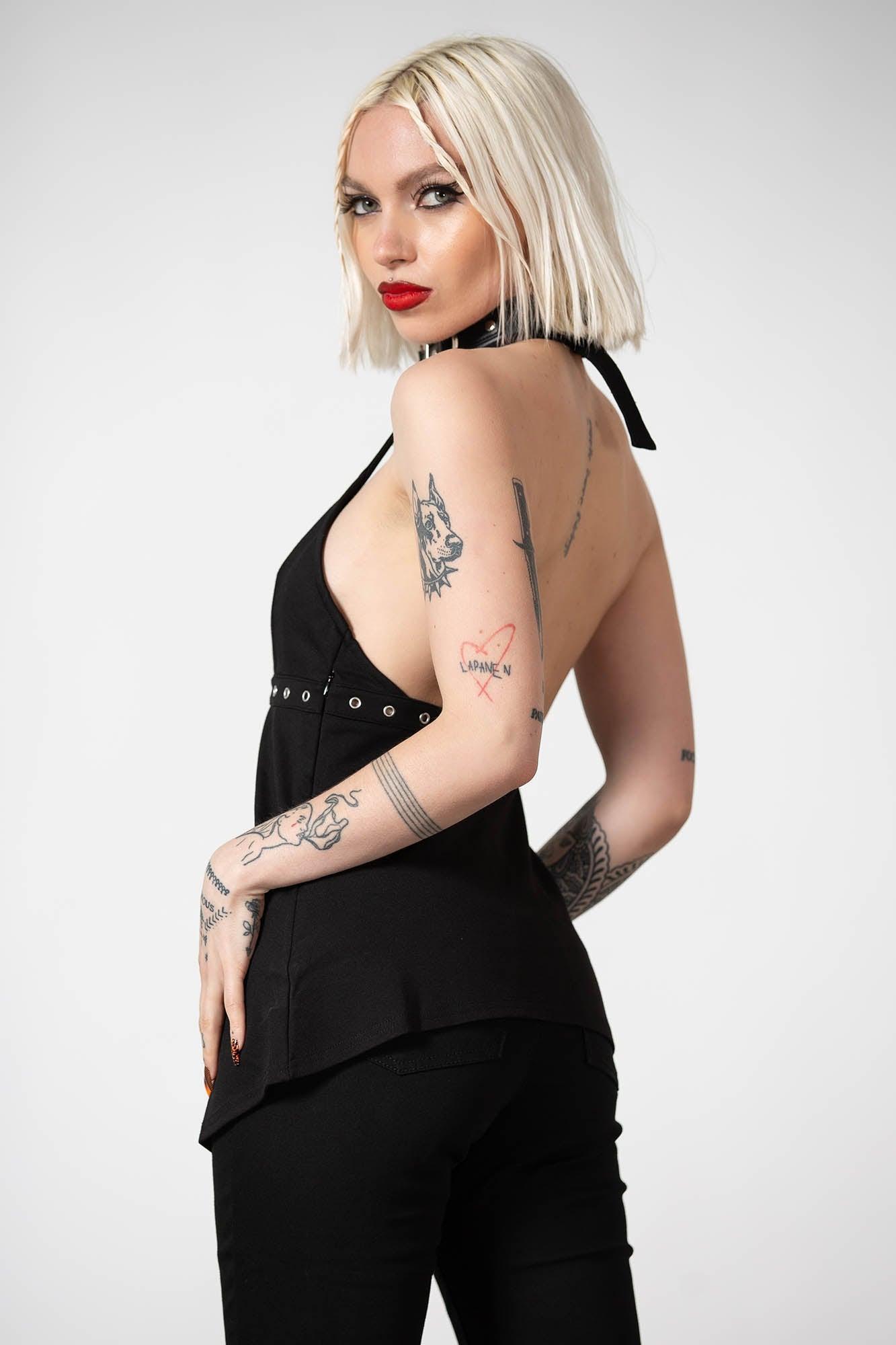 Hardcore Halter Top - Resurrect Female Product Image