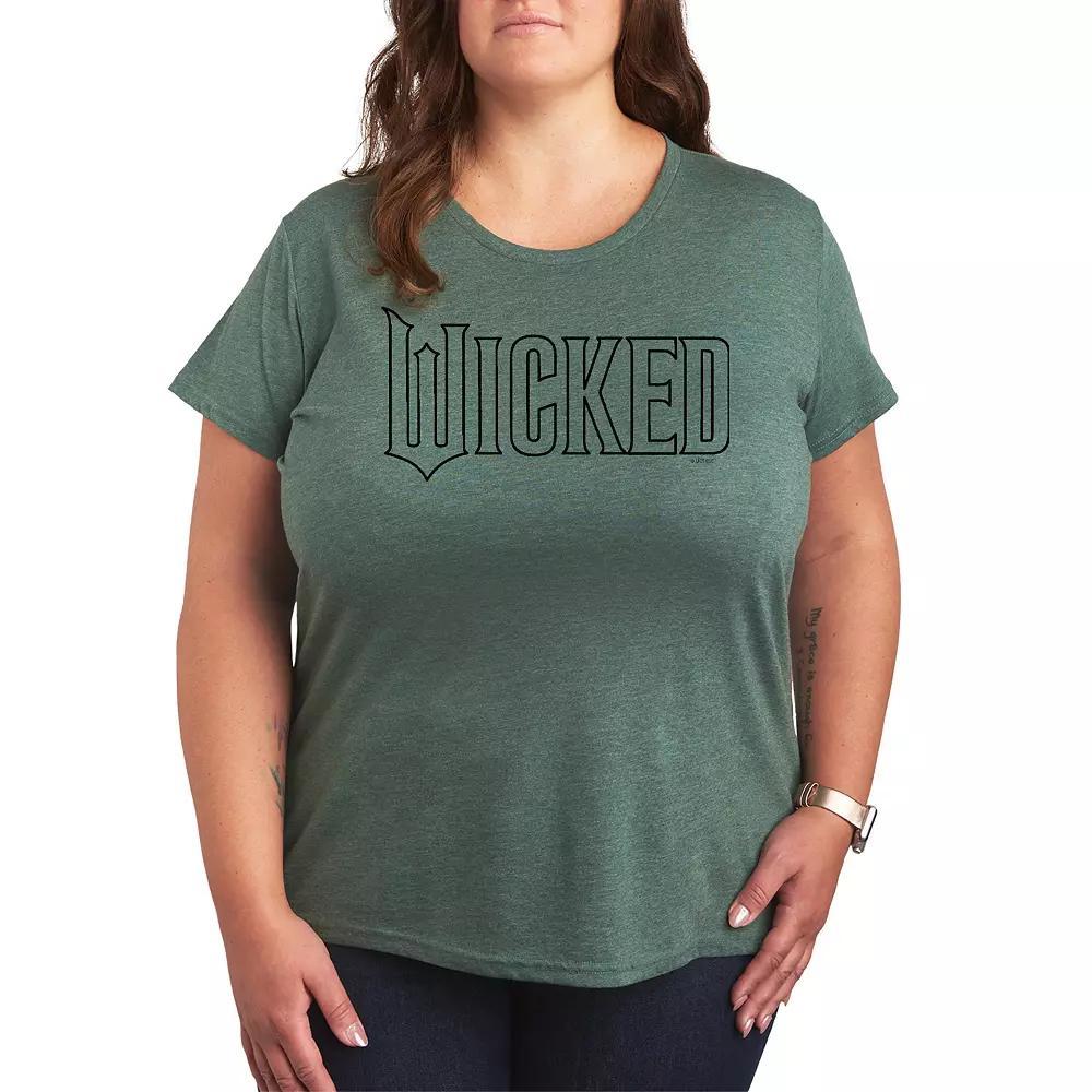 Plus Size Wicked Outline Logo Graphic Tee, Womens Product Image