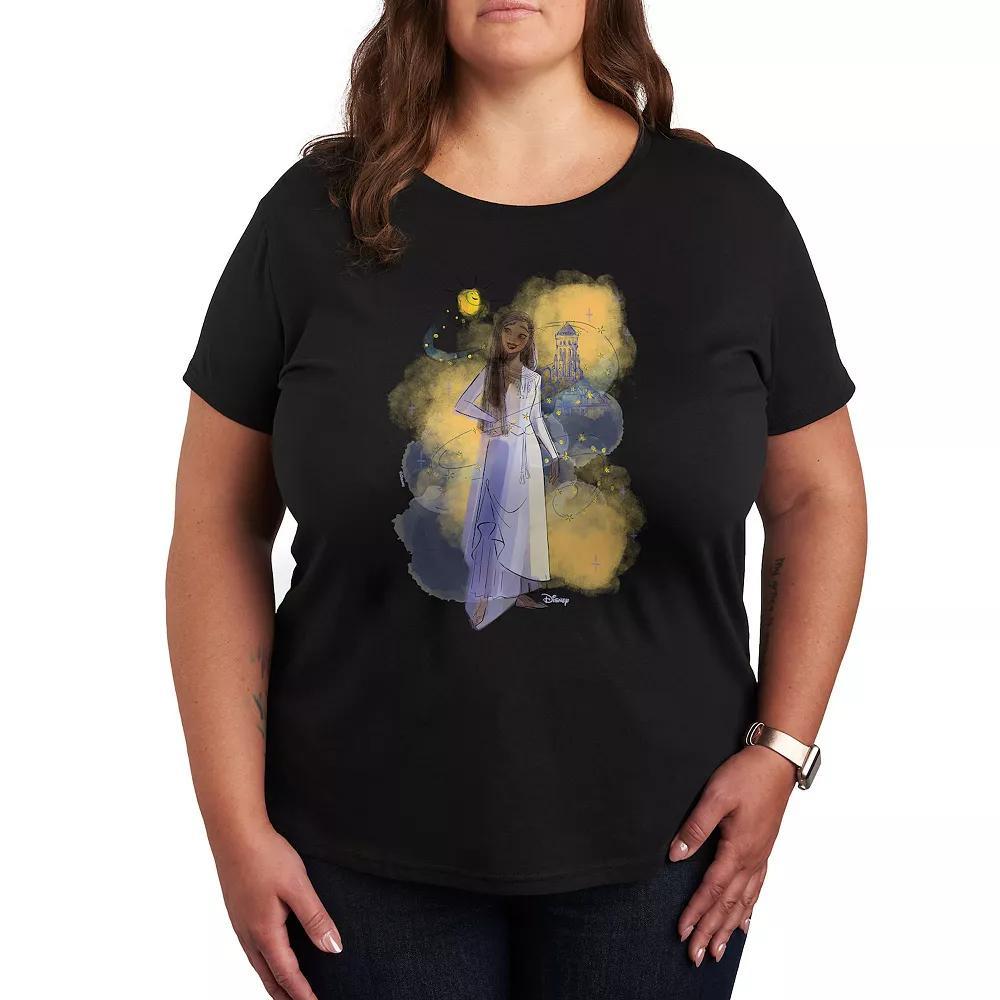 Disneys Wish Asha & Star Plus Graphic Tee, Womens Product Image