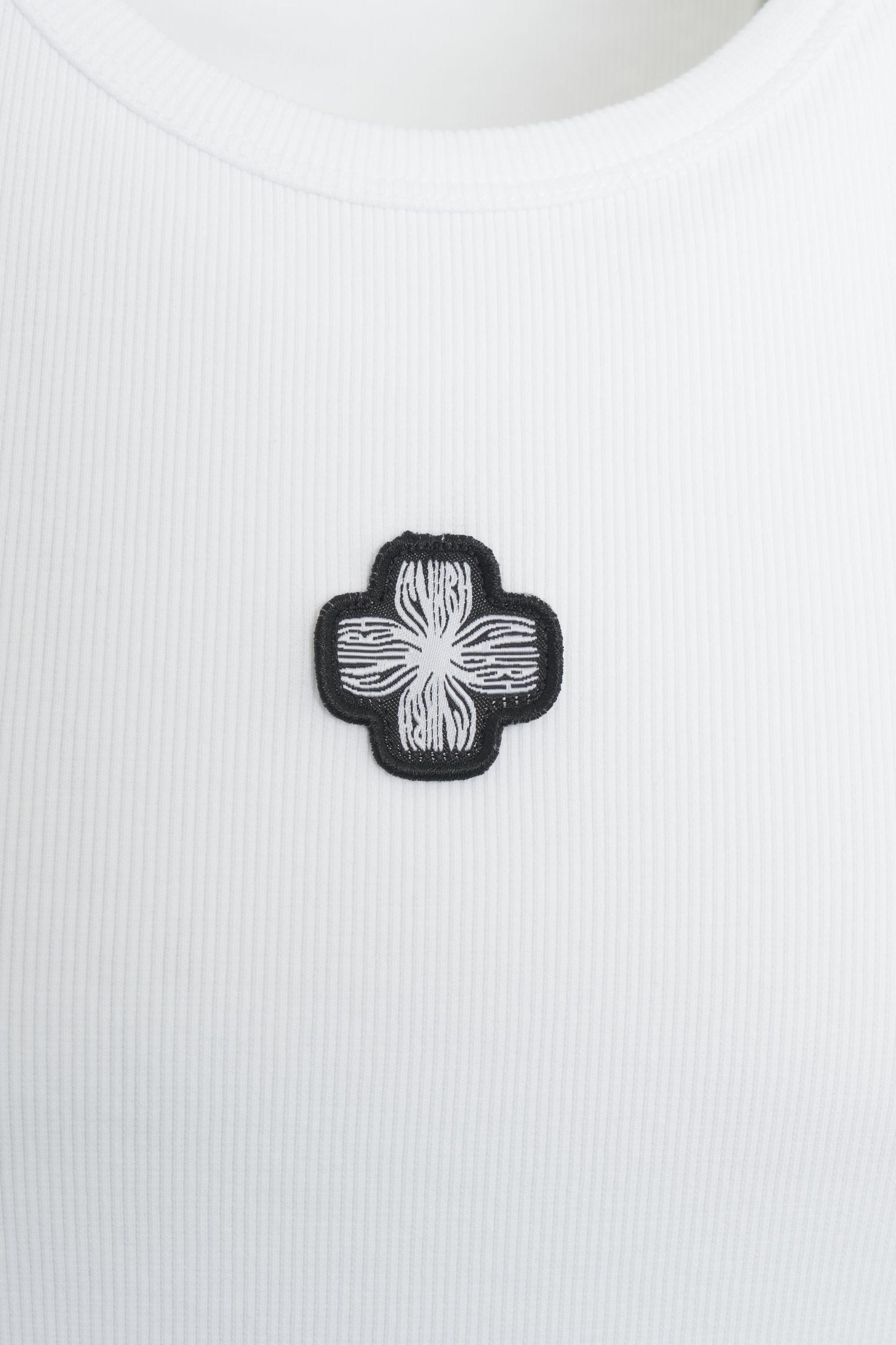 Ribbed tank top 'Flower' Product Image